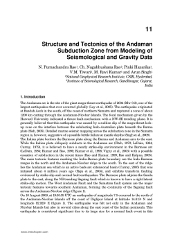 11 Structure and Tectonics of the Andaman Subduction Zone from