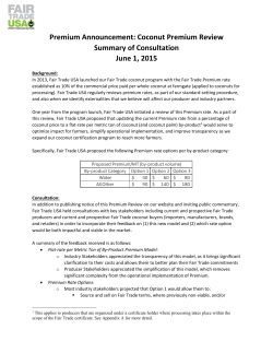 Coconut - Fair Trade USA