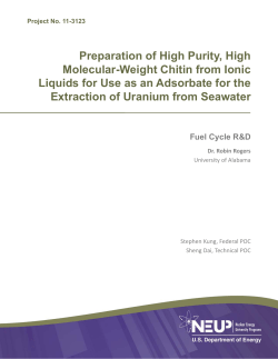 Preparation of High Purity, High Molecular-Weight Chitin
