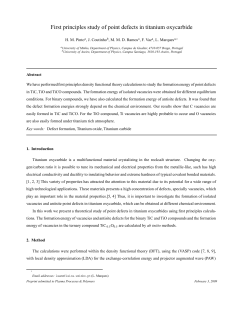 First principles study of point defects in titanium