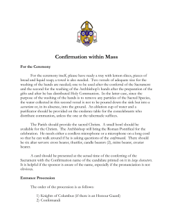 Confirmation within Mass