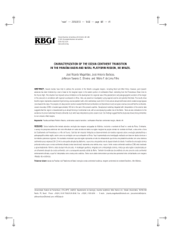 CHARACTERIZATION OF THE OCEAN-CONTINENT