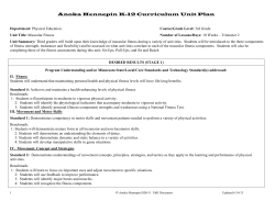 Anoka Hennepin K-12 Curriculum Unit Plan