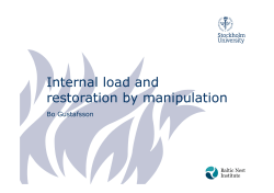 Internal load and restoration by manipulation
