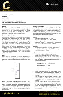 Datasheet - Cytoskeleton, Inc.