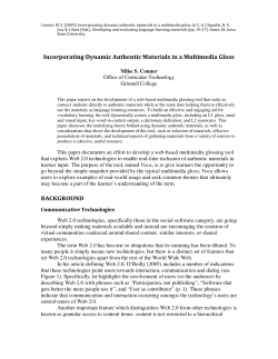 A case study in incorporating authentic materials in language