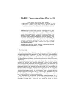 The LIDA Framework as a General Tool for AGI