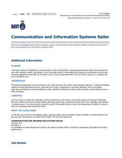Communication and Information Systems Sailor