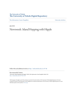 Newsweek: Island Hopping with Hipple