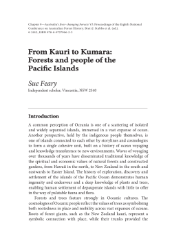 Forests and people of the Pacific Islands