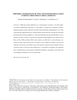 perverse consequences of well-intentioned regulation: evidence