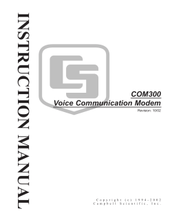 COM300 Voice Communication Modem