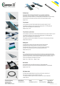 Produktblad Tillbeh&ouml;r - English