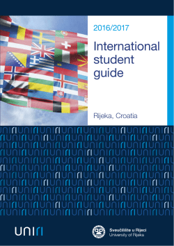 International student guide - International University of Rijeka