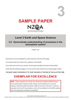 91414 Sample Excellence Exemplar