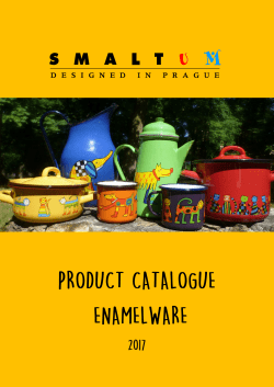 Catalogue of our enamelware