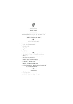 HOUSING (MISCELLANEOUS PROVISIONS