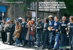 germany after 1945: a society confronts antisemitism, racism, and