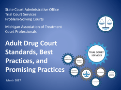 SCAO Best Practices Break-Out - Treatment