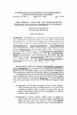 INTERNATIONAL BULLETIN OF BACTERIOLOGICAL