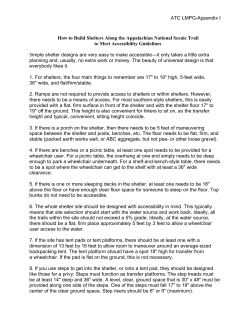 Appendix I - Accessible Facilities Guidelines and Drawings