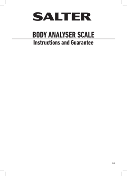 body analyser scale