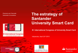 The estrategy of Santander University Smart Card
