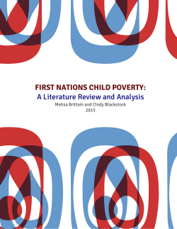First Nations Child Poverty: A Literature Review and Analysis (2015)