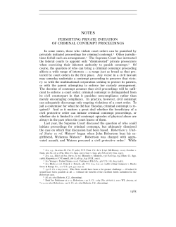permitting private initiation of criminal contempt proceedings