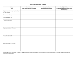 Civil War Diaries and Journals