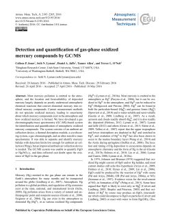Detection and quantification of gas