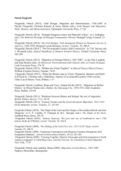 Fitzgerald, Patrick (2015) - Queen`s University Belfast