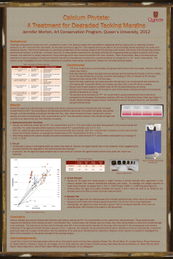 Calcium Phytate: A Treatment for Degraded Tacking Margins By