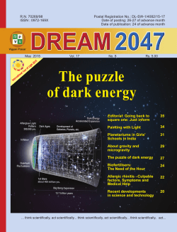 May, 2015 - Vigyan Prasar