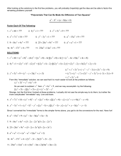 Polynomials That Can Be Made The Difference Of Two Squares