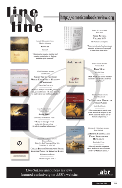 Volume 29, Issue 4 - American Book Review