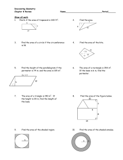 Discovering Geometry Chapter 8 Review