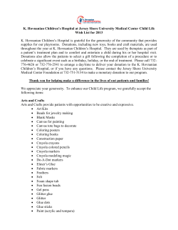 K. Hovnanian Children`s Hospital at Jersey Shore University Medical