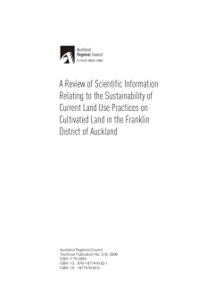 a review of scientific information relating to the