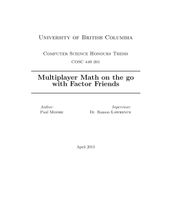Multiplayer Math on the go with Factor Friends