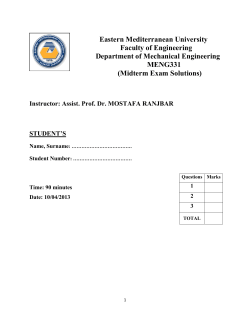 Instructor: Assist. Prof. Dr. MOSTAFA RANJBAR