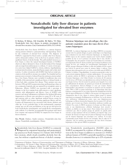 Nonalcoholic fatty liver disease in patients investigated for