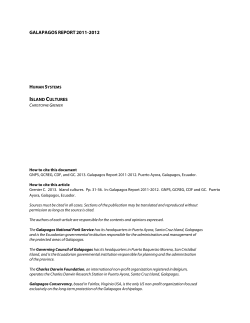 Island cultures - Galapagos Conservancy