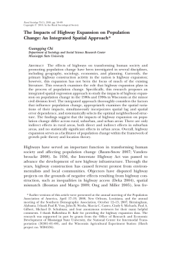 The Impacts of Highway Expansion on Population Change: An