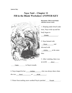 Naya Nuki &ndash; Chapter 11 Fill in the Blank Worksheet ANSWER KEY