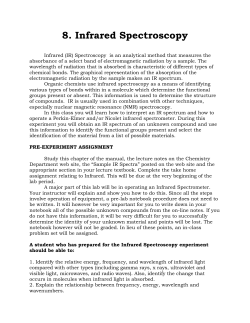 8. Infrared Spectroscopy