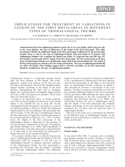IMPLICATIONS FOR TREATMENT OF VARIATIONS IN LENGTH OF