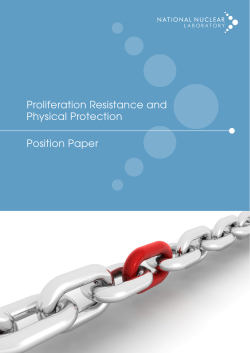 Proliferation Resistance and Physical Protection