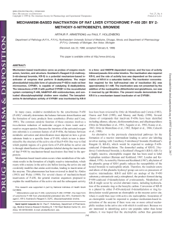 mechanism-based inactivation of rat liver cytochrome p