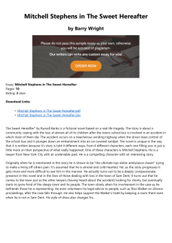 Mitchell Stephens in The Sweet Hereafter